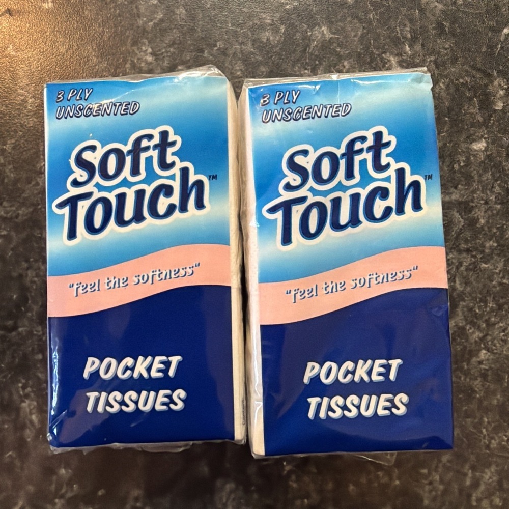 2 Soft Touch 3 Ply Unscented Pocket Tissue Feel The Softness Travel Pack
